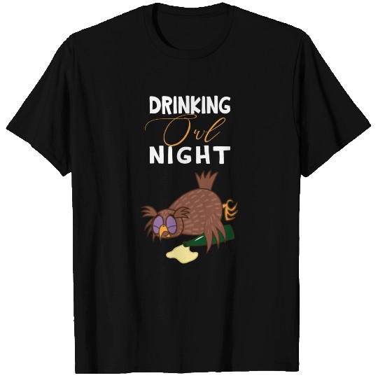 Drinking owl night T Shirts
