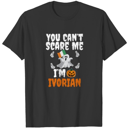 Can't scare I'm Ivorian Halloween Ivory Coast T Shirts