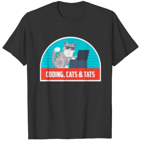 Coding Cats Tats T-shirt