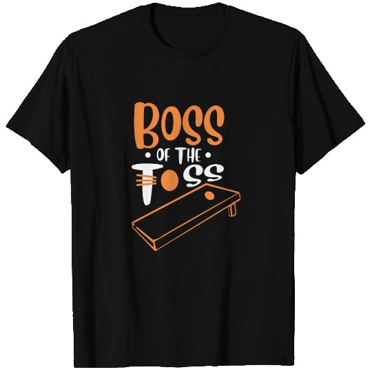 Boss of the Toss Cornhole Game Champ Bean Bag T Shirts