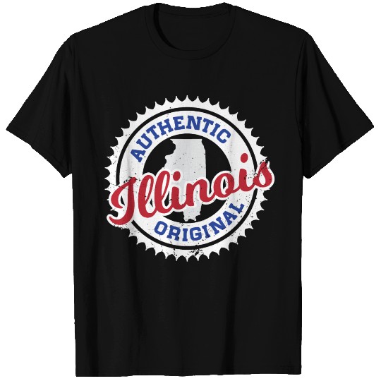 ILLINOIS - AUTHENTIC ORIGINAL - CUBS COLORS T Shirts