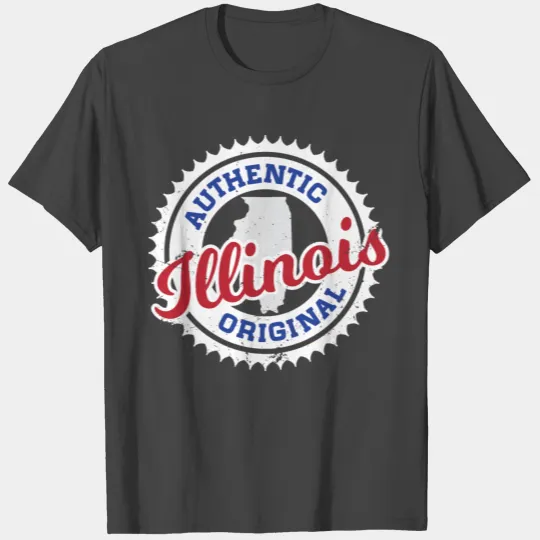 ILLINOIS - AUTHENTIC ORIGINAL - CUBS COLORS T Shirts