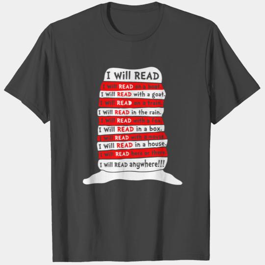 i will read on a beat with a goat on a train in th T Shirts