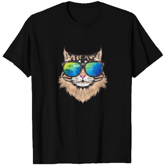 Sunglasses Maine Coon Gift Cat Lovers Holiday T Shirts
