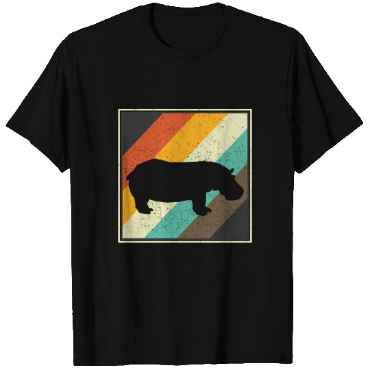 Hippo Retro Style T Shirts