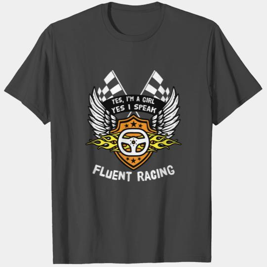 Funny mens Drag Racing Gift for Girl Race Drivers T Shirts