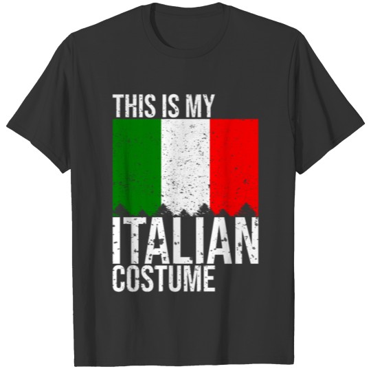 Vintage This is my Italian Flag Halloween T Shirts