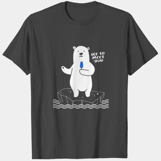 Polar Bear North Pole Arctic Ice White Bear Nanook T Shirts