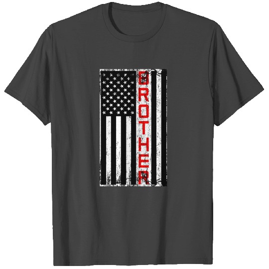 Brother America Flag Brotherhood Family Man Gift T Shirts