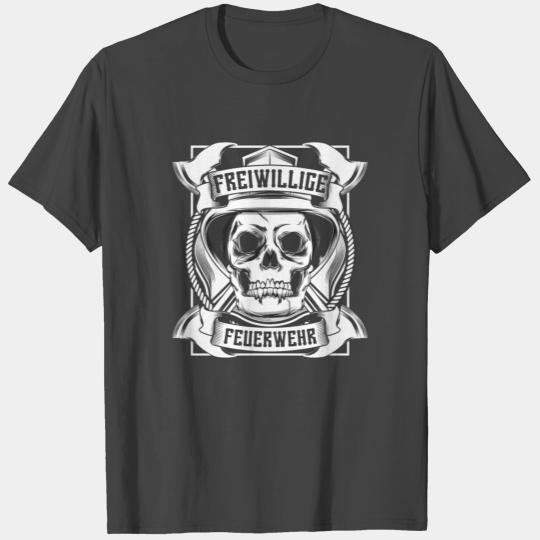 Volunteer fire brigade Totenkopf T Shirts