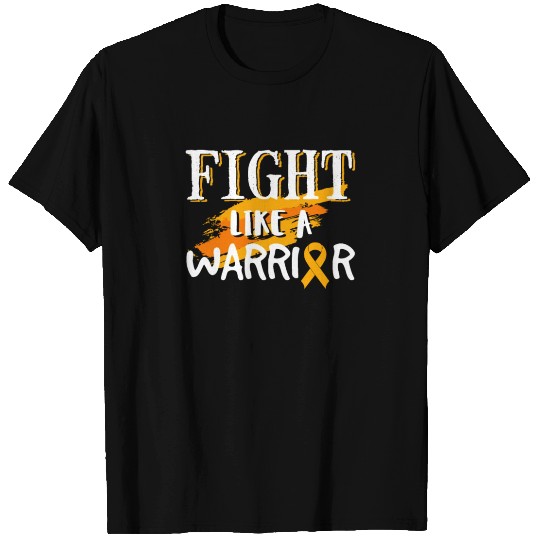 Fight Like a Warrior - Childhood Cancer Gift T Shirts