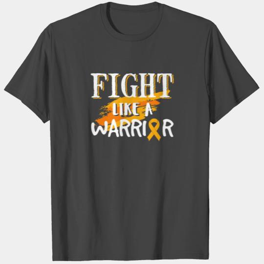 Fight Like a Warrior - Childhood Cancer Gift T Shirts