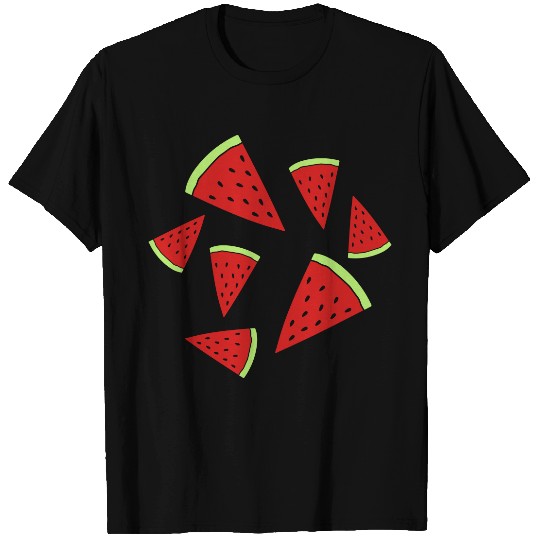 pattern fruit watermelon piece melon delicious FF Band T Shirts