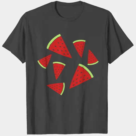 pattern fruit watermelon piece melon delicious FF Band T Shirts