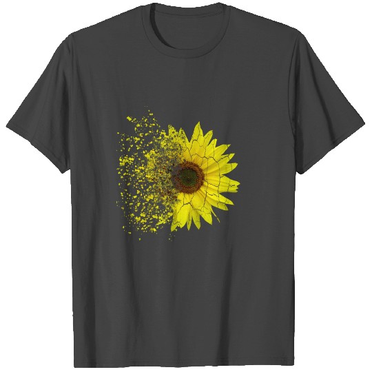 sunflowers decay, disintegration, sunflower, T Shirts