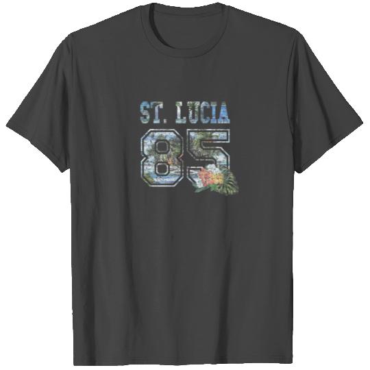 Cool St. Lucia Vacation Souvenir Family Beach T Shirts