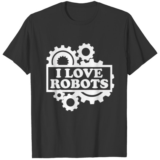 I Love Robot Engineer Gift Vintage T Shirts
