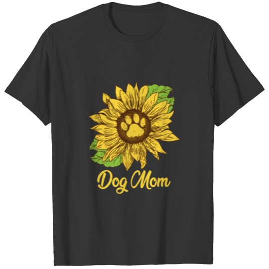 dog mom sunflower gift T Shirts