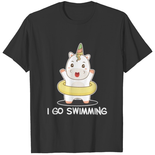 Funny Unicorn Rainbow Magic Swim Cute Gift idea T Shirts