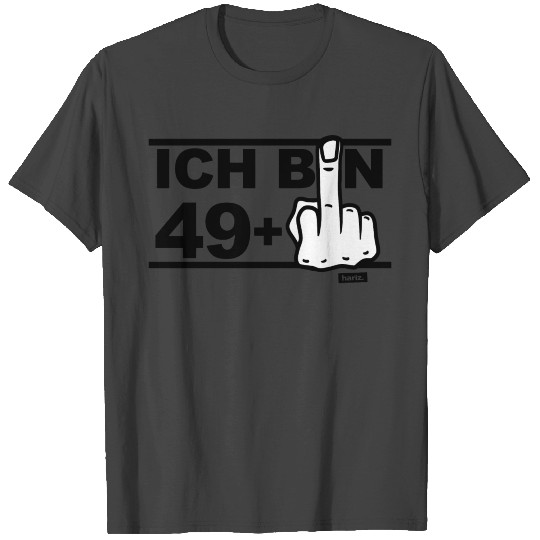 I Am 50 Middle Finger 50 Birthday HARIZ Gift Round T Shirts