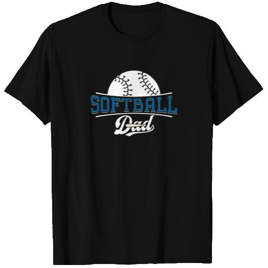 Softball Dad - Softball Dad Gift Funny Father's T Shirts