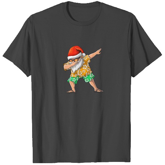 Dabbing Santa T Shirts Christmas in July Kids