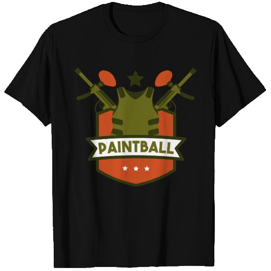 Paintball Rifle Splash Colour Balls Airsoft Gotcha T Shirts