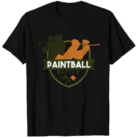 Paintball Rifle Splash Colour Balls Airsoft Gotcha T Shirts