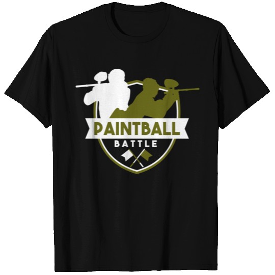 Paintball Rifle Splash Colour Balls Airsoft Gotcha T Shirts