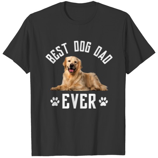 Best Dog Dad Ever Golden Retriever Dad Father_s Da T-shirt