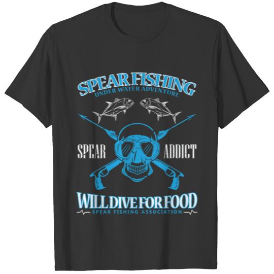 Deep-sea fishing spear fishing gift idea T-shirt