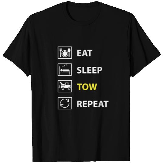 Tow Truck Driver Gift Thin Yellow Line T Shirts