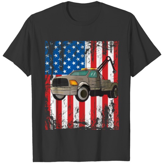 Tow Truck Driver Gift Thin Yellow Line T Shirts