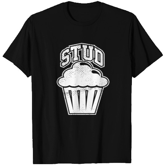 Stud Muffin Cooking Chef Humor Cupcake Husband Wif T Shirts