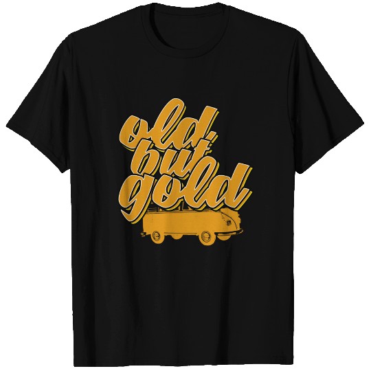 Old But Gold Camper Camping Van T Shirts