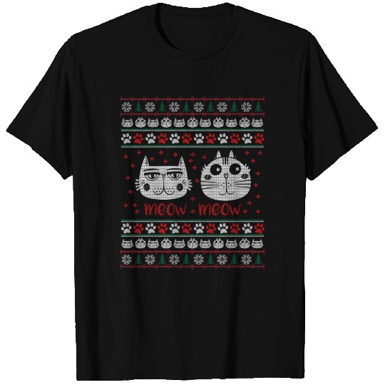 Meow Christmas T Shirts