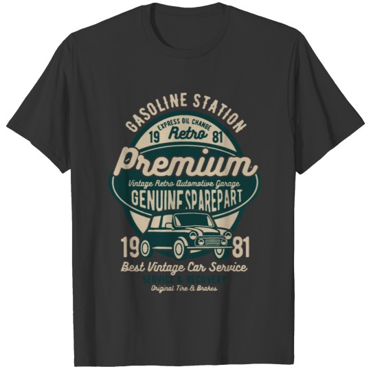 gasoline station premium T-shirt