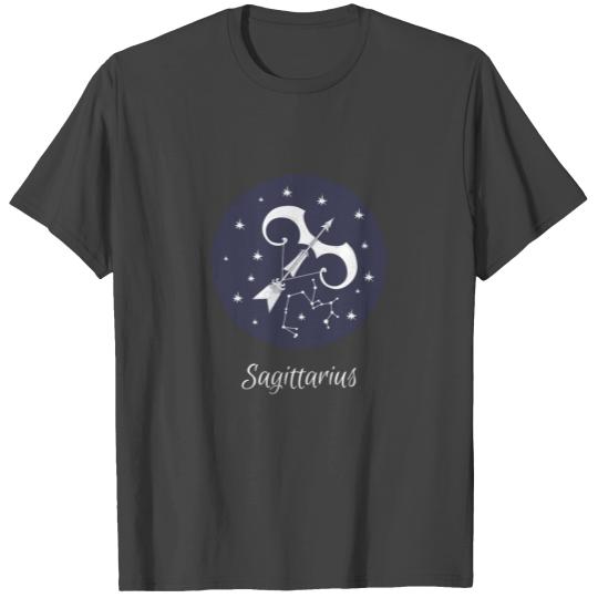 Sagittarius Zodiac Sign Astrology Universe Design T Shirts