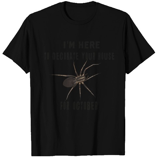 Spider Halloween Decorate House T Shirts