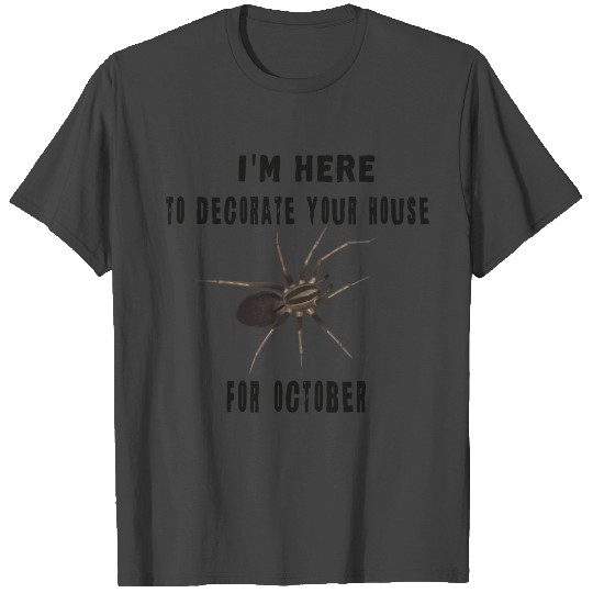 Spider Halloween Decorate House T Shirts