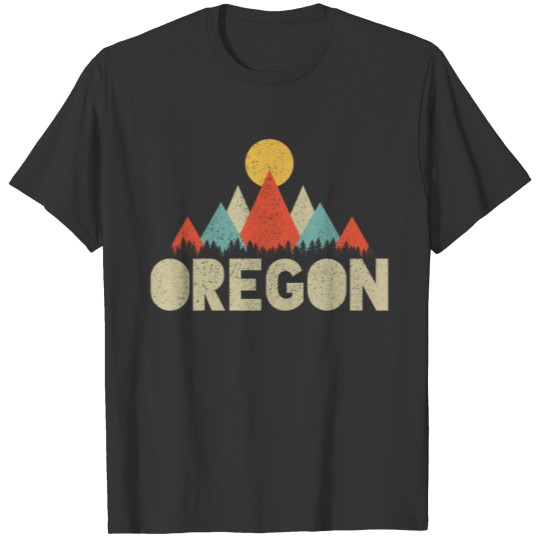 Oregon - Vintage Mountains T Shirts