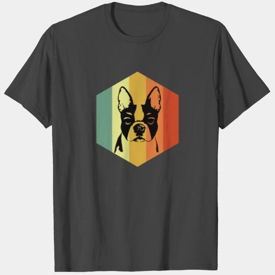 BOSTON TERRIER Retro Animals T Shirts
