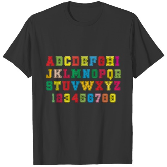 Kids alphabet set T Shirts