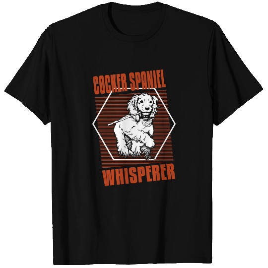 cocker spaniel whisperer retro T Shirts T Shirts