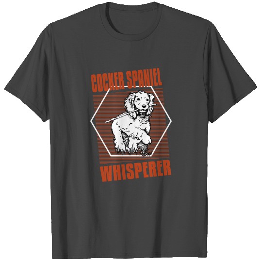 cocker spaniel whisperer retro T Shirts T Shirts