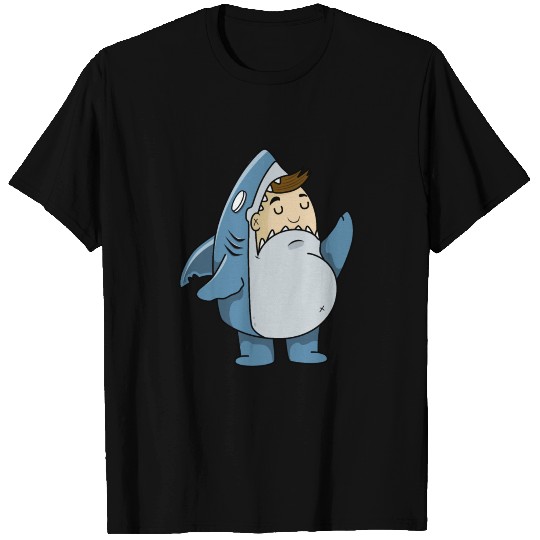 boy in a cute shark costume for kindergarten T Shirts