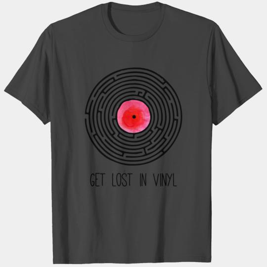 Get Lost in Vinyl Record Labyrinth LP Collector T Shirts