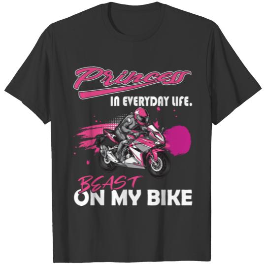 Biker Princess Motorcycle Biker girl T Shirts