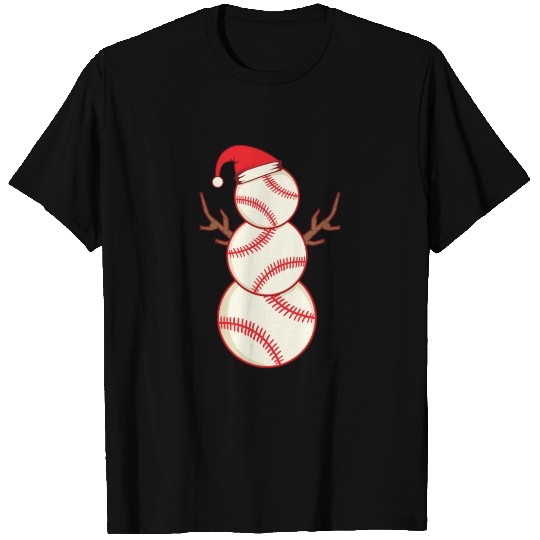 baseball snowman ice cream christmas tree gift T Shirts