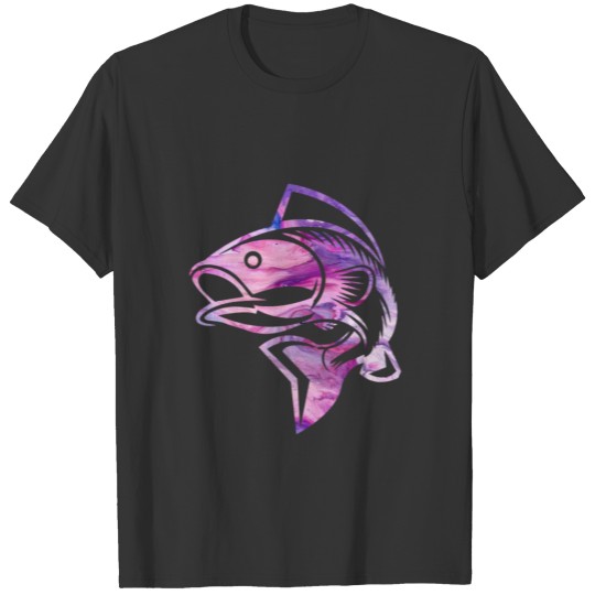 Purple Fish Fishing T Shirts